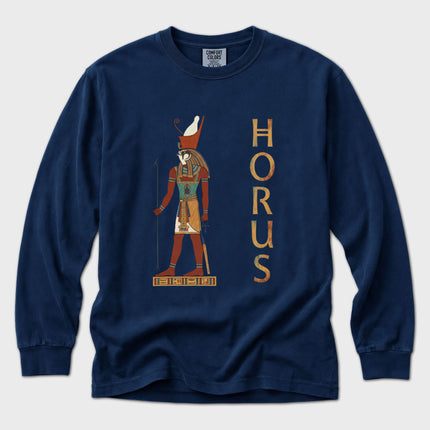 Horus Egyptian God Long Sleeve T-Shirt | Ancient Egypt Graphic Tee