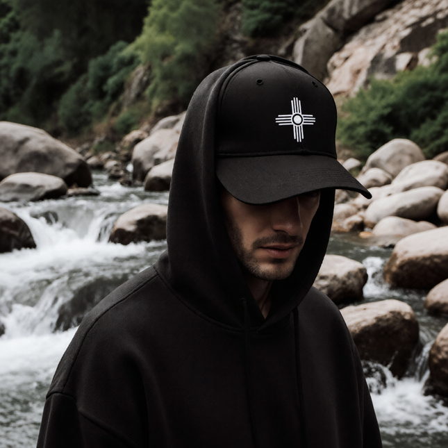 New Mexico Zia Sun Baseball Cap | Embroidered Hat