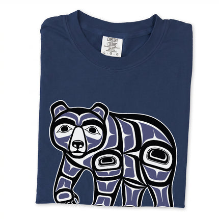 Haida Bear indigenous art graphic t-shirt with Pacific Northwest Coast style print.