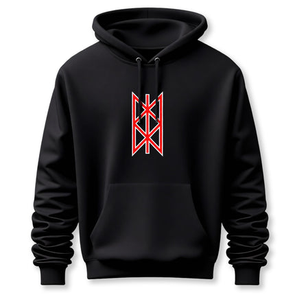 Norse Web of Wyrd Hoodie |  Red Graphic Viking Unisex Pullover V3