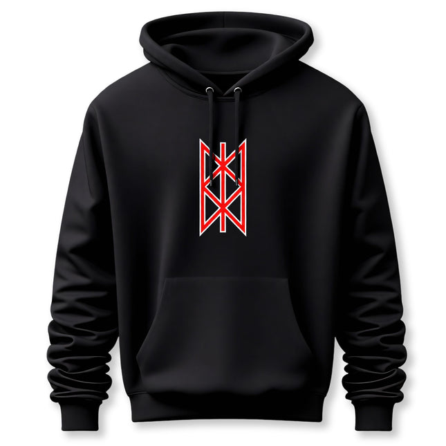 Norse Web of Wyrd Hoodie |  Red Graphic Viking Unisex Pullover V3