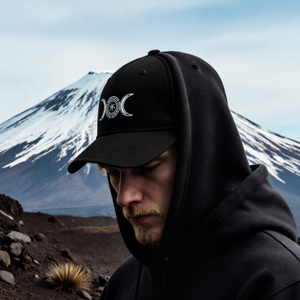 Occult Hekate's Wheel Triple Moon Hat V2