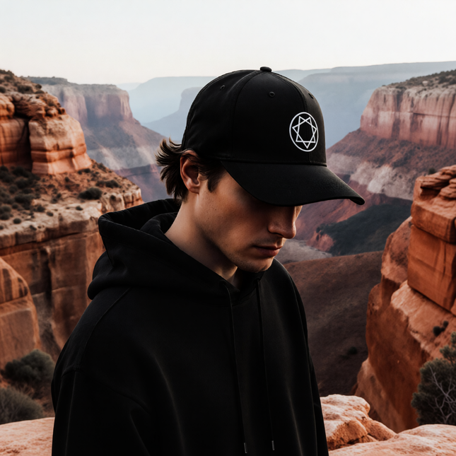 Occult Star of Babalon Embroidered Hat V2