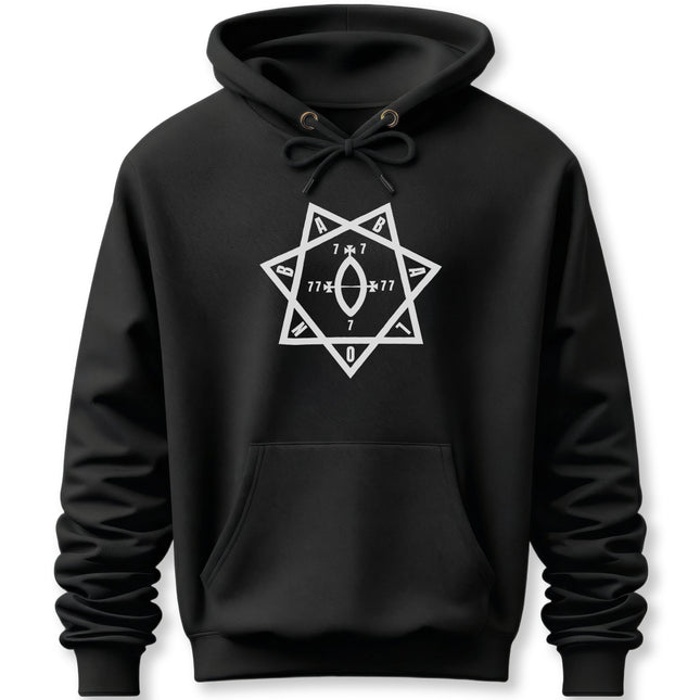 Star of Babalon Hoodie | Crowley Thelema Seal Unisex Pullover V1