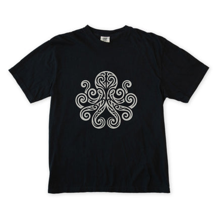 Tribal Octopus T-Shirt | Celtic Swirl Kraken Graphic Tee | Comfort Colors
