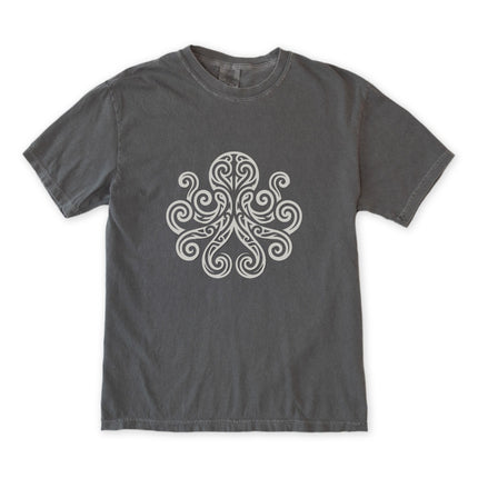 Tribal Octopus T-Shirt | Celtic Swirl Kraken Graphic Tee | Comfort Colors