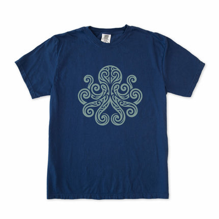 Tribal Octopus T-Shirt | Celtic Swirl Kraken Graphic Tee | Comfort Colors