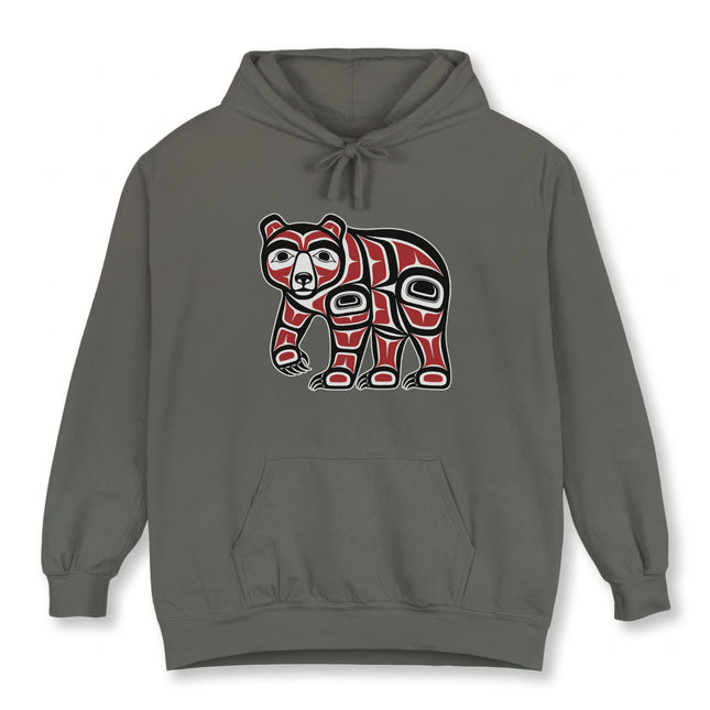 Haida Bear Formline Native American Hoodie | Indigenous Northwest Coast Pullover Hoodie