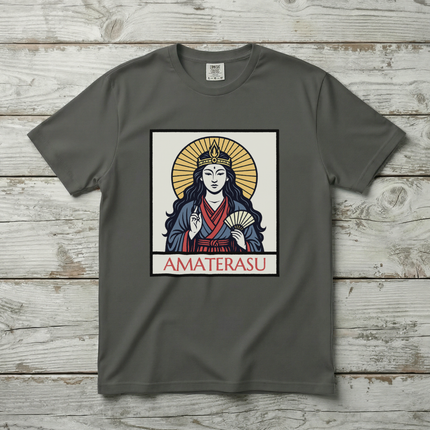 Amaterasu Sun Goddess Japanese Mythology Graphic T-Shirt, Unisex Graphic Tee V1