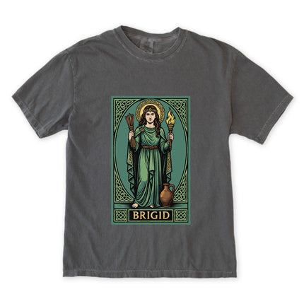 Brigid Celtic Goddess T-Shirt | Irish Mythology Fire & Knotwork Unisex Tee
