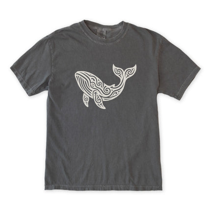 Intricate Tribal Whale T-Shirt | Ocean Animal Graphic Tee | Comfort Colors