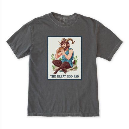 The Great God Pan T-Shirt | Greek Mythology Satyr Pan Flute Graphic Tee