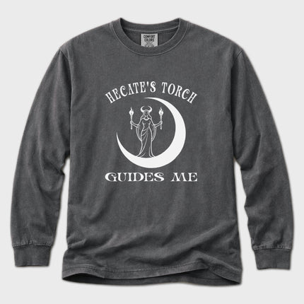 Hecate's Torch Guides Me Long Sleeve T-Shirt | Greek Goddess Art