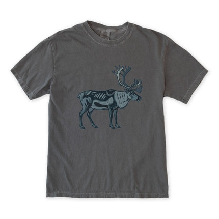 Inuit Inspired Caribou Symbol T-Shirt | Arctic Reindeer Graphic Tee Shirt