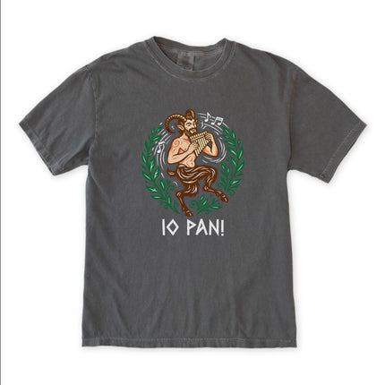 IO PAN T-Shirt | Greek God Mythology Pan Flute Satyr Pagan | Comfort Colors Tee