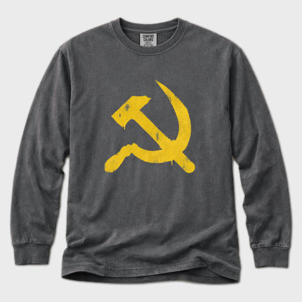Hammer and Sickle Long Sleeve T-Shirt | Soviet Symbol Graphic