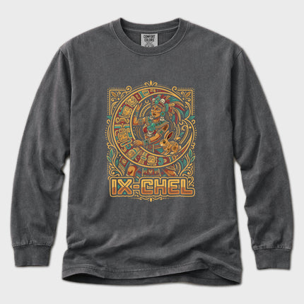 Ix Chel Maya Goddess Long Sleeve T-Shirt | Mesoamerican Graphic Tee