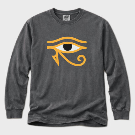 Egyptian Eye of Horus Long Sleeve T-Shirt | Wadjet Eye Graphic Tee