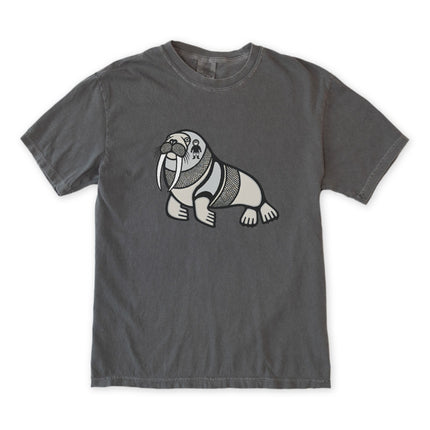 Inuit Walrus Graphic T-Shirt | Arctic Indigenous Symbol Tee | Comfort Colors