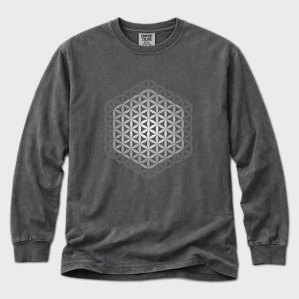 Flower of Life Long Sleeve T-Shirt | Sacred Geometry Graphic Tee
