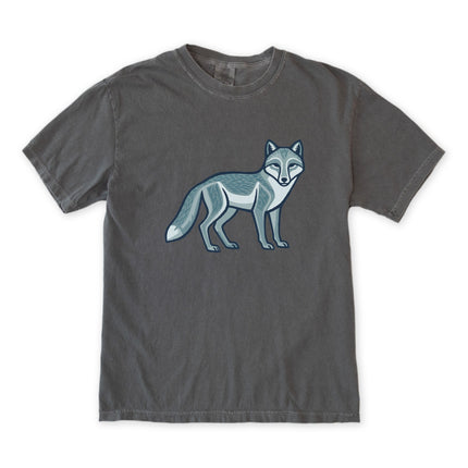 Geometric Arctic Fox T-Shirt | Inuit Inspired Wildlife Graphic Tee Shirt
