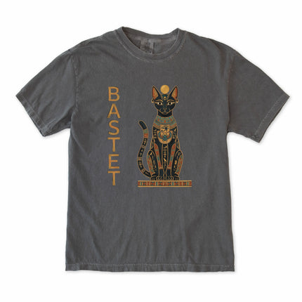 Bastet Egyptian Cat Goddess T-Shirt | Ancient Art Graphic Comfort Colors Tee