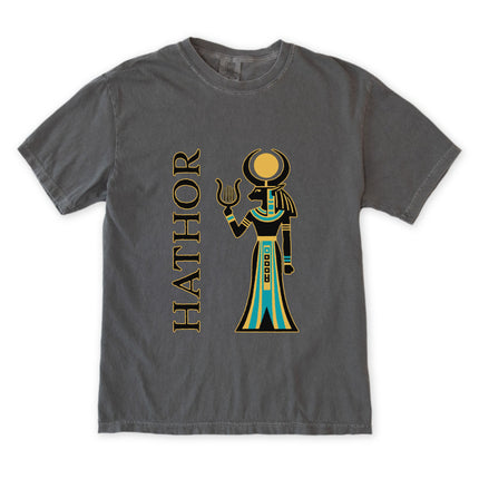Hathor Egyptian Goddess T-Shirt | Ancient Egyptian Mythology Sun Disk Tee