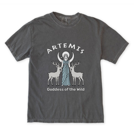 Artemis Goddess of the Wild T-Shirt | Greek Mythology Moon Stag Unisex Tee