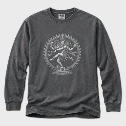 Dancing Shiva Nataraja Long Sleeve T-Shirt | Hindu Deity Graphic Tee