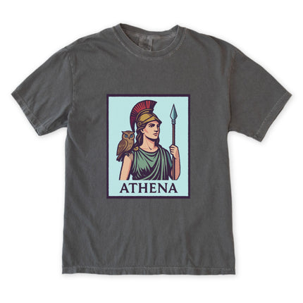 Athena Greek Goddess T-Shirt | Mythology Owl Spear Graphic Unisex Tee Shirt