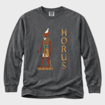 Horus Egyptian God Long Sleeve T-Shirt | Ancient Egypt Graphic Tee