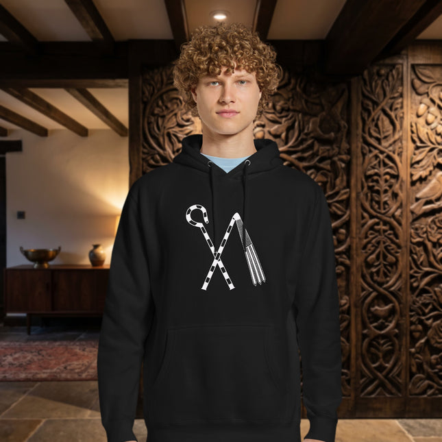 Crook & Flail Hoodie | Ancient Egyptian Pharaoh Osiris Unisex Pullover Fleece
