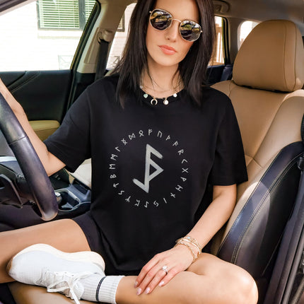 Protection from Evil Rune Stave T-Shirt | Norse Icelandic Symbol Tee Shirt