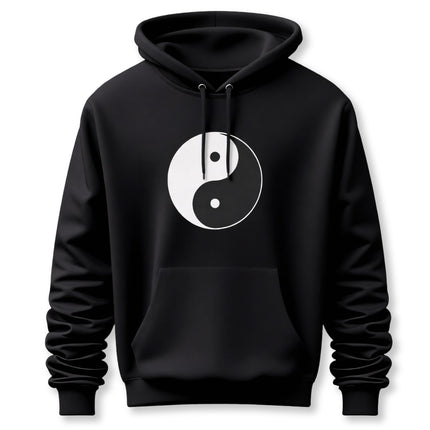 Yin Yang Zen Symbol Pullover Hoodie | Cosmic Balance Sweatshirt V1