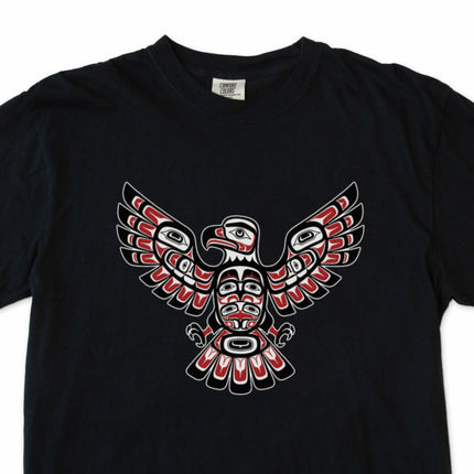 Haida Eagle Formline Art T-shirt featuring traditional Northwest Coast Indigenous graphic design.