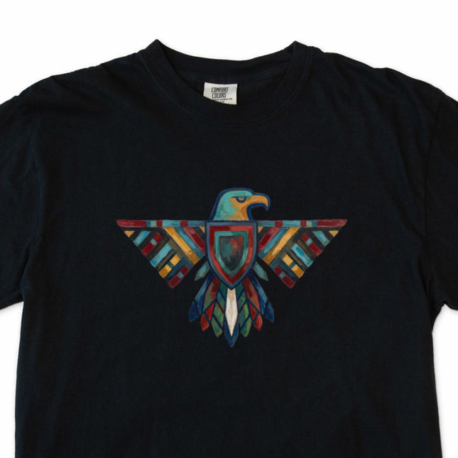 Native American Thunderbird Tee  - Geometric Eagle Graphic Tee