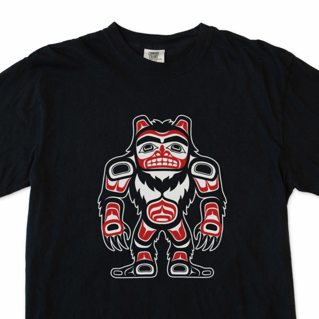 Haida Sasquatch Bigfoot T-Shirt | Indigenous Pacific Northwest Art Tshirt