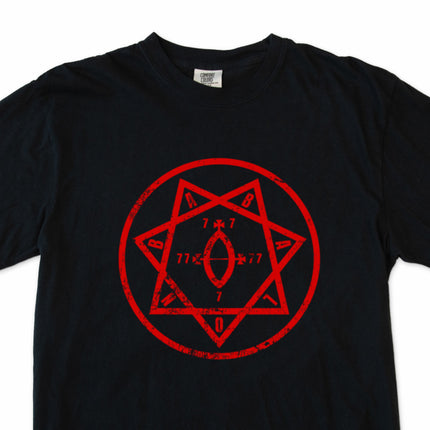 Star of Babalon Occult Symbol T-Shirt | Celestial Deity Pagan Unisex Tee
