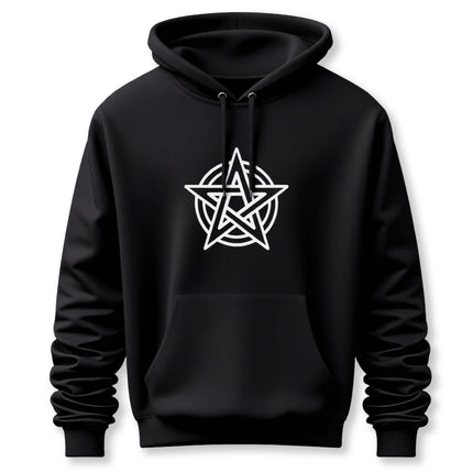 Pentagram Outline Hoodie | Pentacle Pagan Witchcraft Unisex Pullover V1