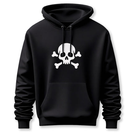 Skull & Crossbones Hoodie | Pirate Jolly Roger Graphic Unisex Pullover V1