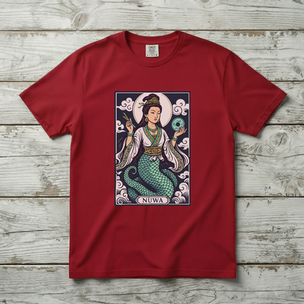 Nüwa Serpent Goddess T-Shirt | Chinese Mythology Mythical Graphic | V1