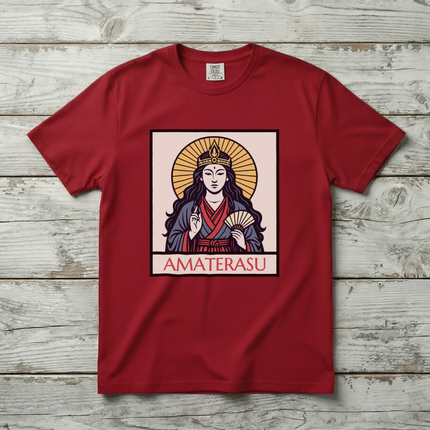 Amaterasu Sun Goddess Japanese Mythology Graphic T-Shirt, Unisex Graphic Tee V1