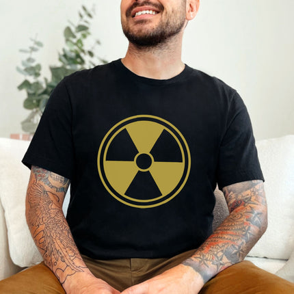 Radiation Symbol T-Shirt | Nuclear Radioactive Hazard Graphic Tee Shirt