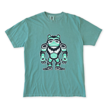 Haida Sasquatch Bigfoot T-Shirt | Indigenous Pacific Northwest Art Tshirt