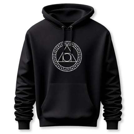 Philosopher's Stone Hoodie With Alchemy Symbols | Sacred Geometry Pullover V2