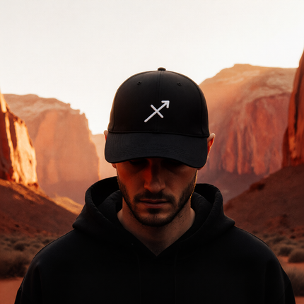Sagittarius Zodiac Sign Baseball Cap | Astrology Symbol Embroidered Hat
