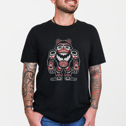 Bigfoot Sasquatch T-Shirt | Northwest Coast Indigenous Art Graphic Tee