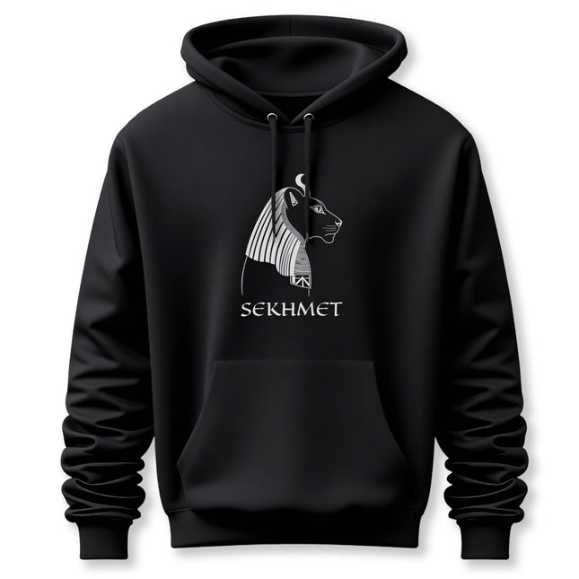 Sekhmet Egyptian Lion Goddess Hoodie |  Graphic and Text Unisex Pullover V1