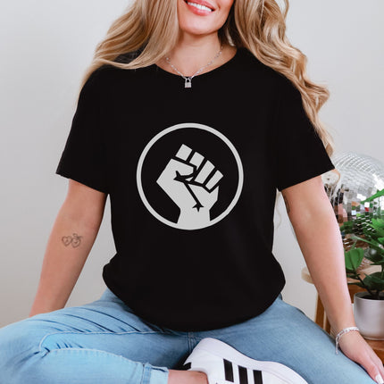Socialist Raised Fist T-Shirt | Power, Solidarity & Resistance Symbol Tee