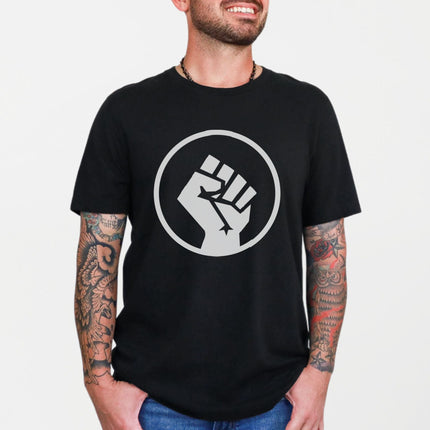 Socialist Raised Fist T-Shirt | Power, Solidarity & Resistance Symbol Tee